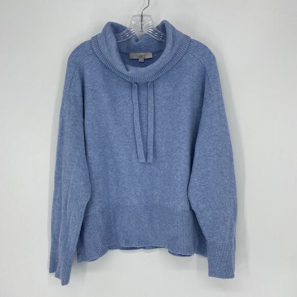 Loft Cow Neck Pullover Sweater Size Medium - Picture 2 of 6